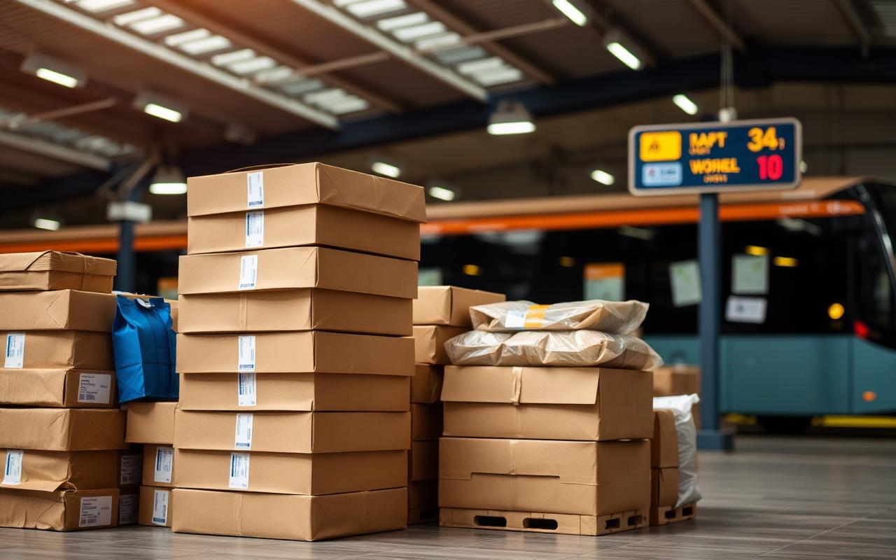 Parcels at depot